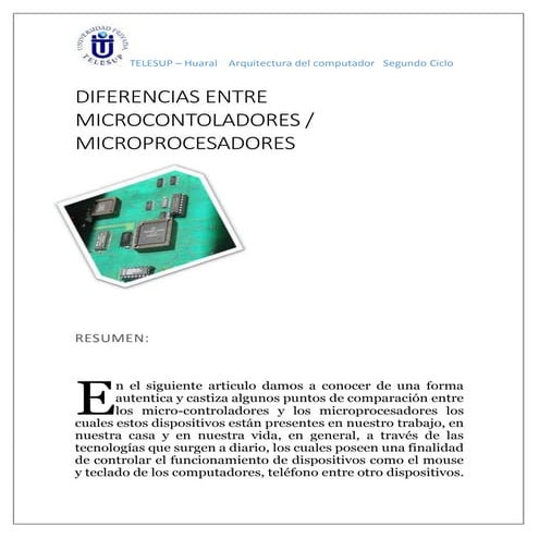 Microcontroladores-Microprocesadores