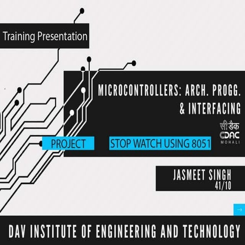 Microcontroller architecture programming and interfacing