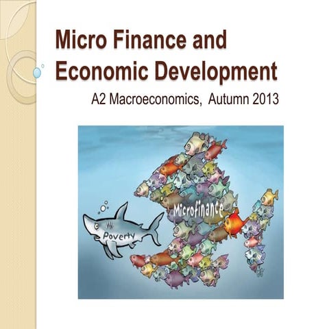Micro Finance and Economic Development