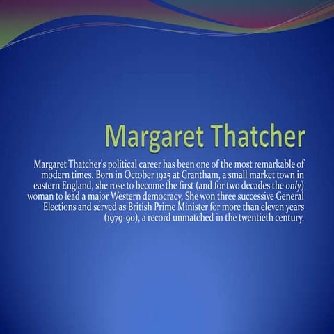 Margaret thatcher