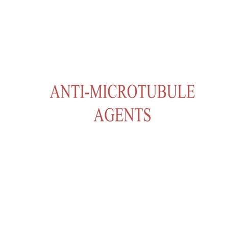 Microtubule inhibitors