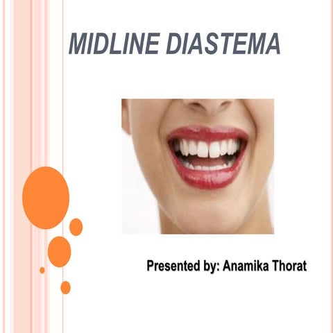 Midline diastema in children and adults