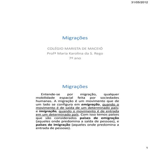 Migracoes