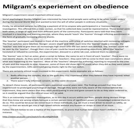 Milgram's experiment