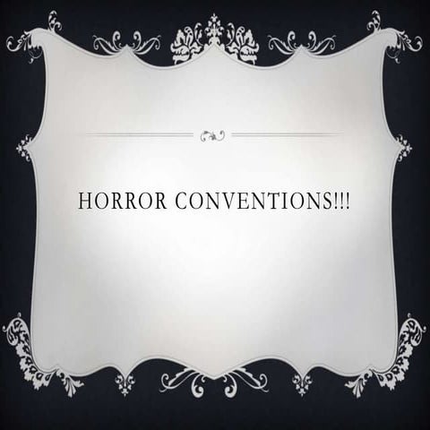 Horror Conventions Mindmap