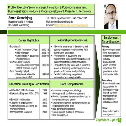 Mini Cv Svanebjerg Uk
