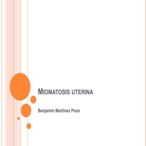 Miomatosis uterina