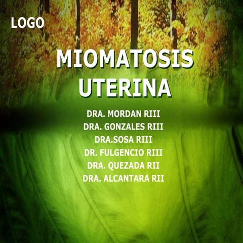 Miomatosis uterina