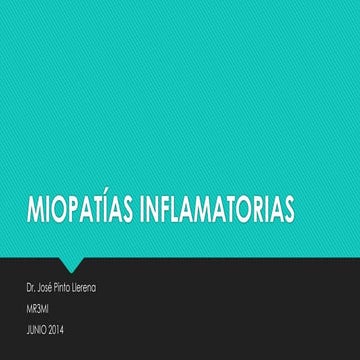 Miopatías inflamatorias