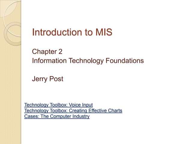 MIS - Chapter 02