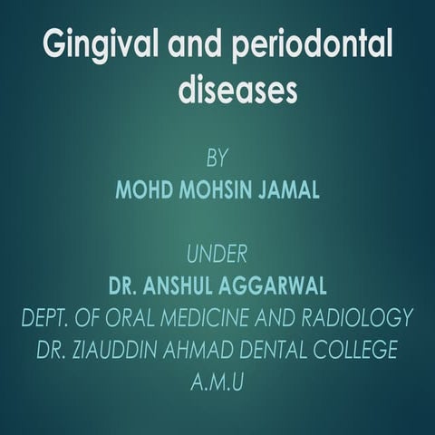 gingival and periodontal diseases