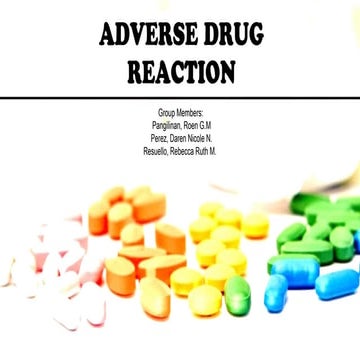 ADVERSE DRUG REACTIONS