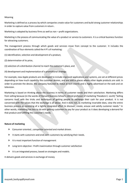 Marketing management