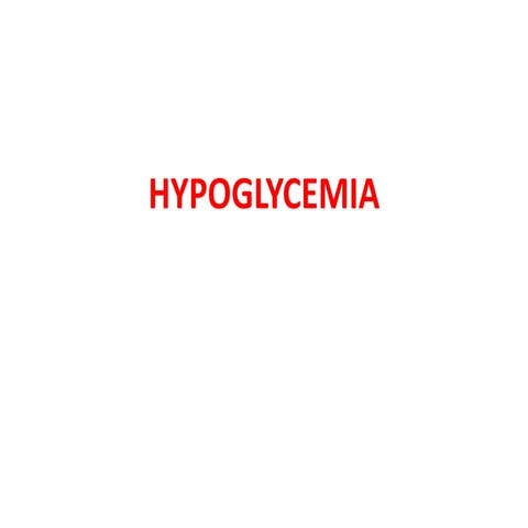 pedi hypoglycemia