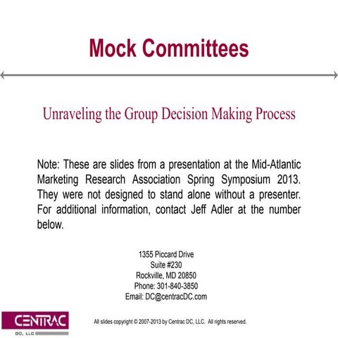 Mock committees slideshare mamra final 04 05-13