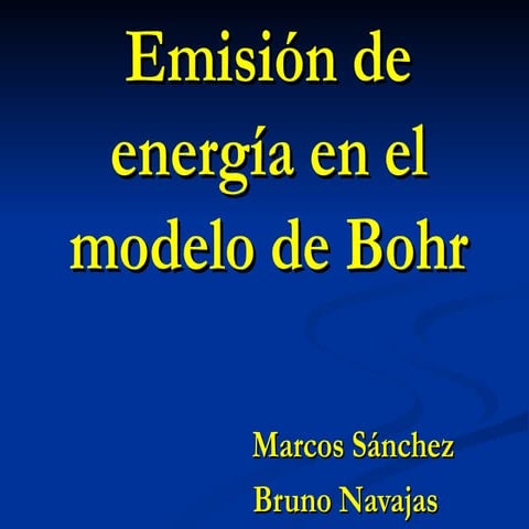 Modelo atómico de bohr