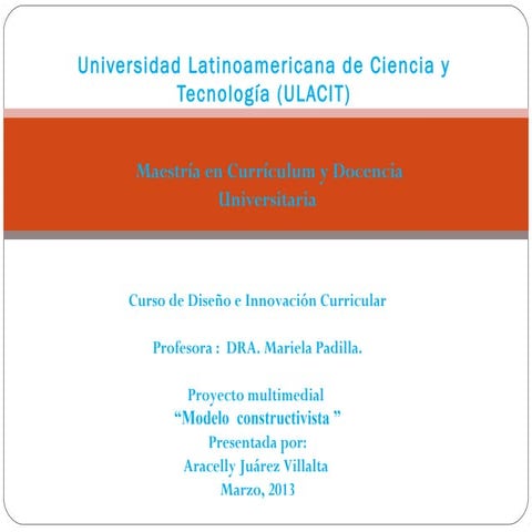 Modelo constructivista 