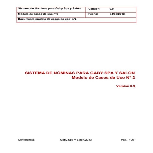 Modelo de casos de uso 2ª versión