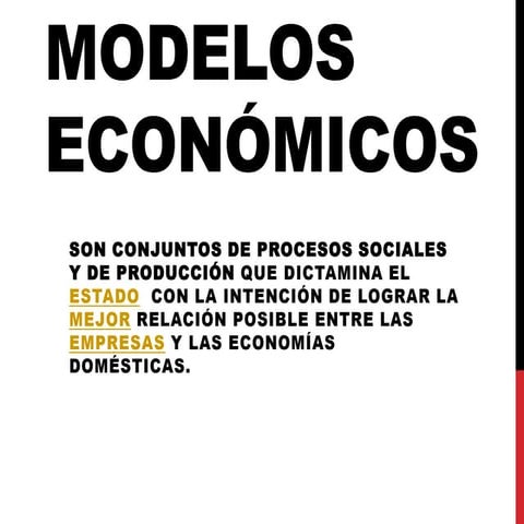 Modelos económicos
