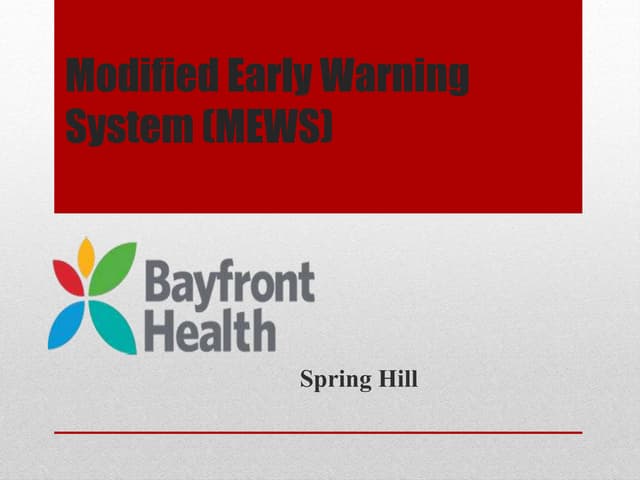 Modified early warning system 362017