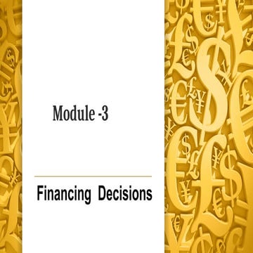 Module 3 Financial management is very important to every