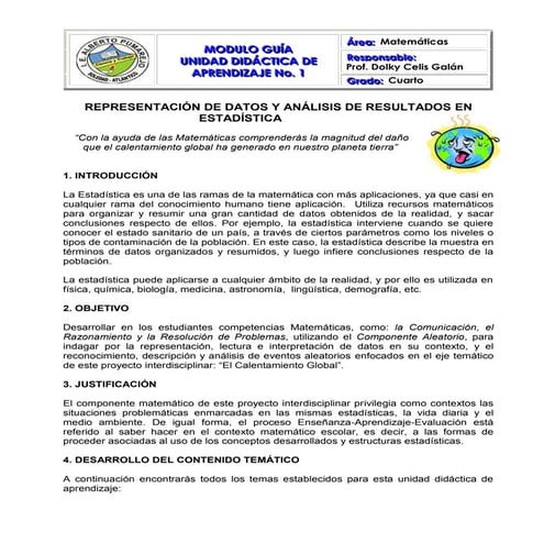 Modulo guía del componente matemática
