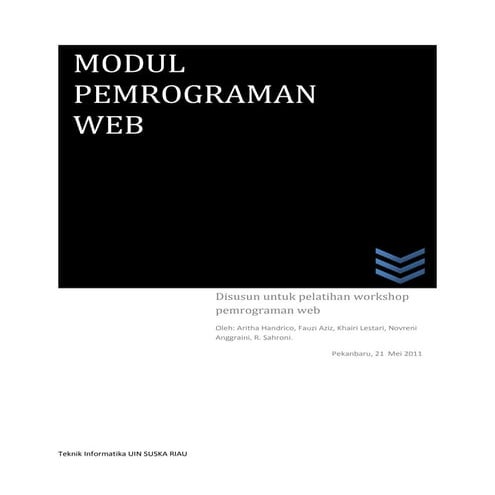 Modul pemrograman web