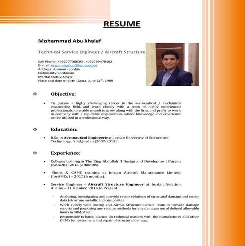 Mohammad abu khalaf cv