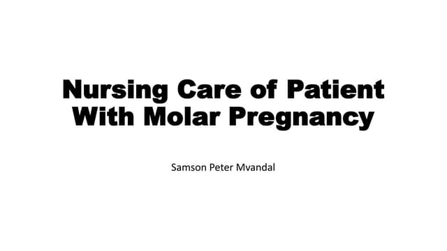 Molar Pregnancy or Hydatidiform mole.pptx
