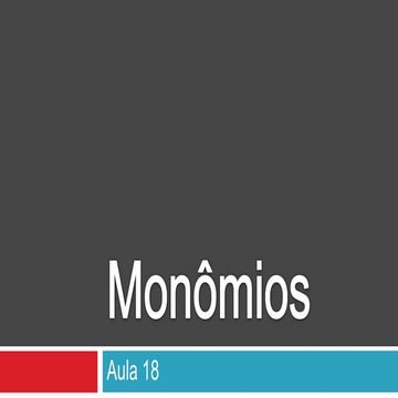 Monômios