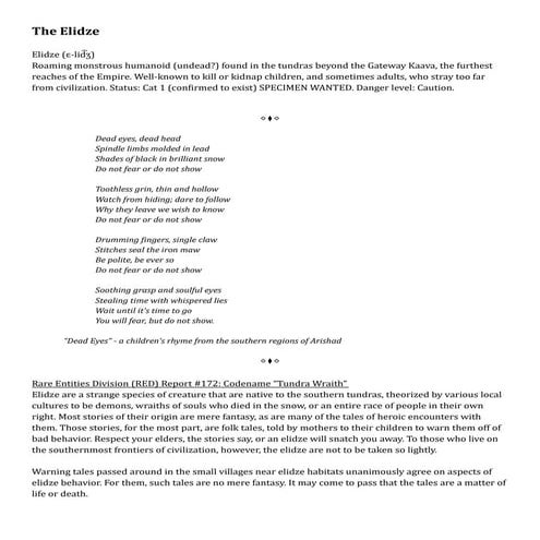 Collection of Homebrew Monsters for D&D 5e