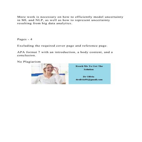 More work is necessary on how to efficiently model uncertainty in ML.docx