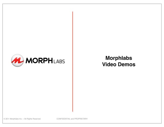 Morphlabs  mCloud On-Demand video demos