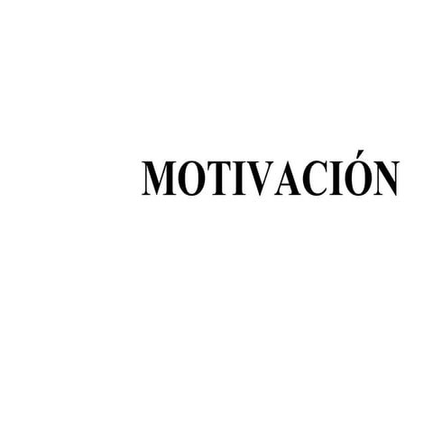 Motivacion