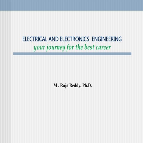 Electrical and electronics engineering
