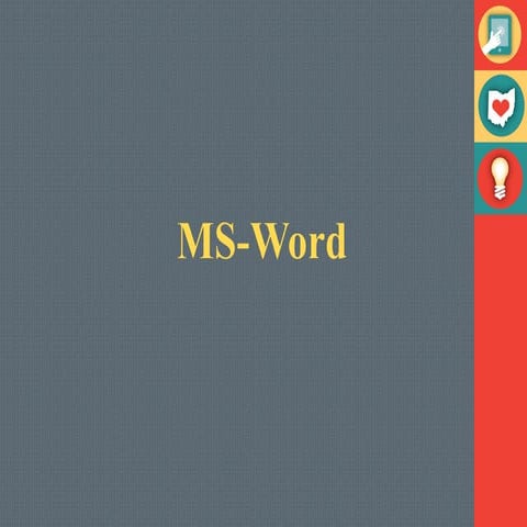 Micro Soft Word Tutorial for Beginners.ppt