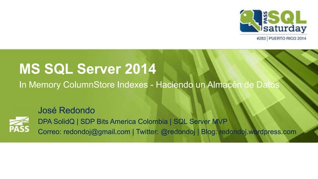 MS SQL Server 2014 - In-Memory ColumnStore Index - Haciendo un almacén de datos