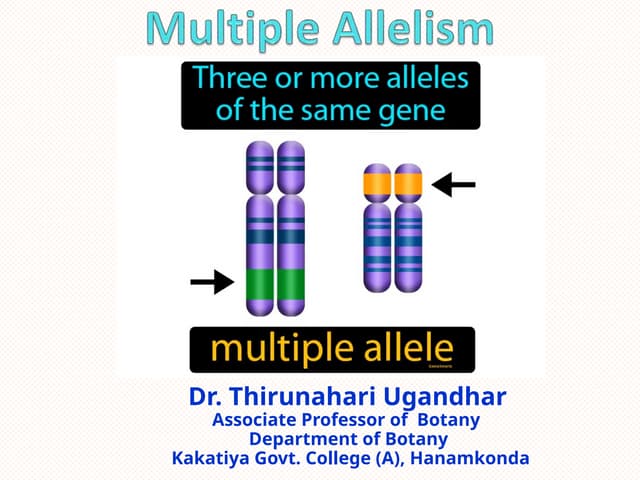 Multiple Allelism Dr. Thirunahari Ugandhar.pptx