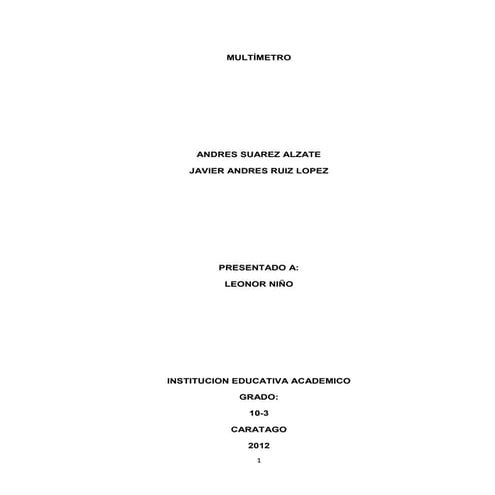 Multímetro