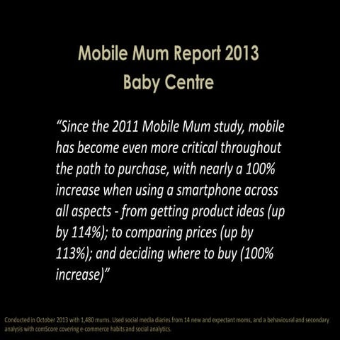Baby Centre Mobile Mum Report