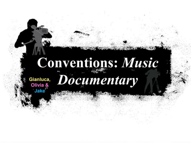 Music documentary conventions