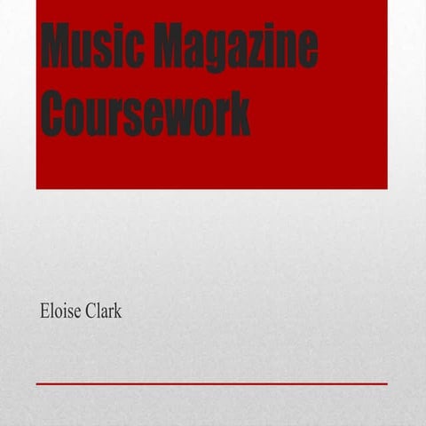 Music magazine analysis