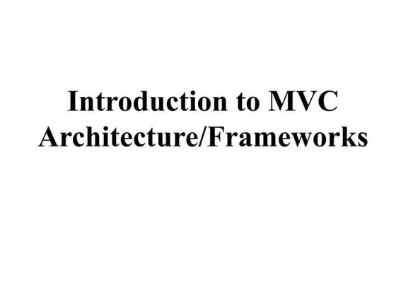 MVC architecture by Mohd.Awais on 18th Aug, 2017