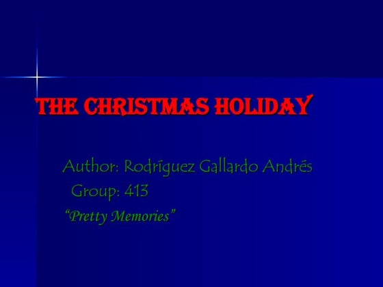 My Christmas Holiday