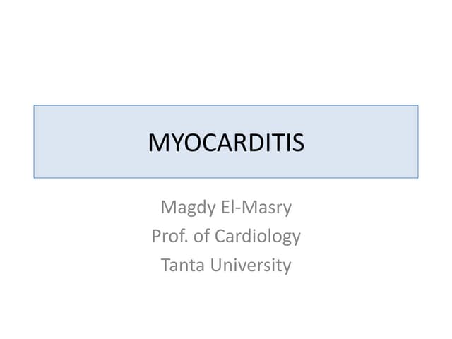 Myocarditis