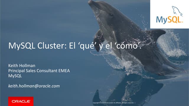 MySQL Cluster: El ‘qué’ y el ‘cómo’.