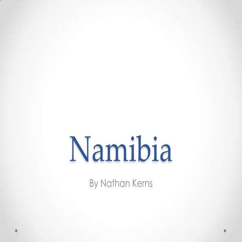Namibian presentation