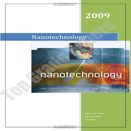 Nanotechnology   academic essay assignment - www.topgradepapers.com