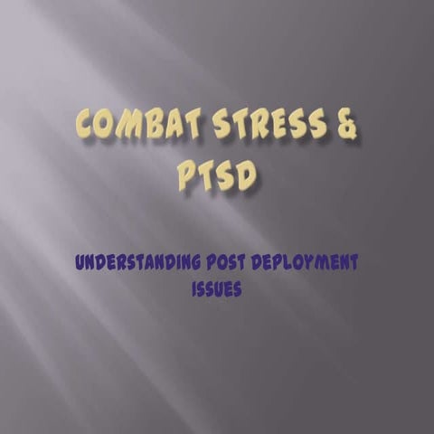 PTSD Presentation