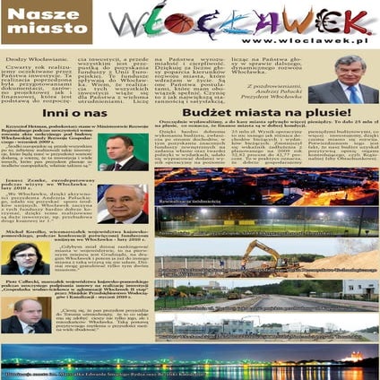 Nasze miasto Włocławek - informator o inwestycjach dla mieszkańców Włocławka